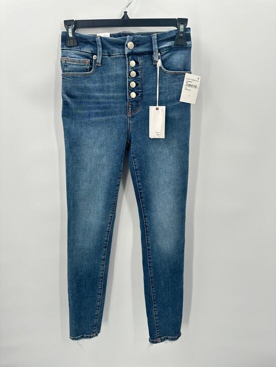 Good American Denim - GOOD AMERICAN NWT Good Legs Button Fly Skinny Denim Jean in Indigo483 // 0